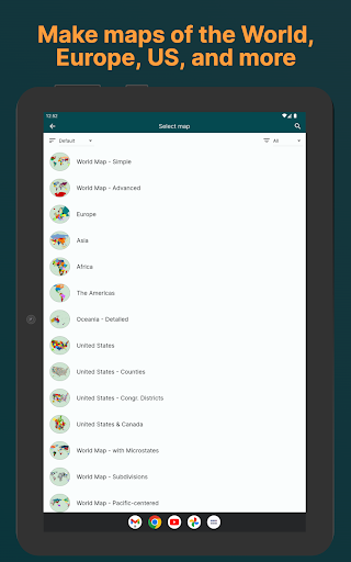 Screenshot of MapChart