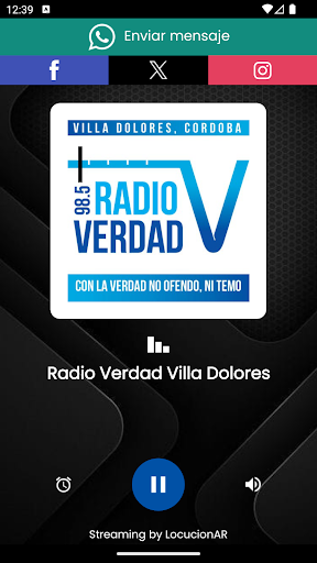 Android application Radio Verdad Villa Dolores screenshort