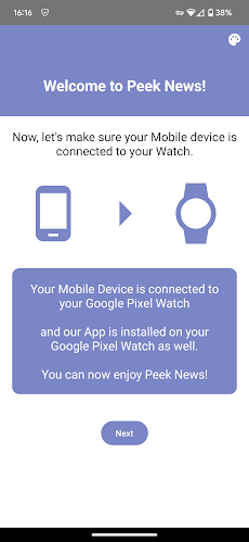 Peek News - Wear OS RSS Readerのおすすめ画像1