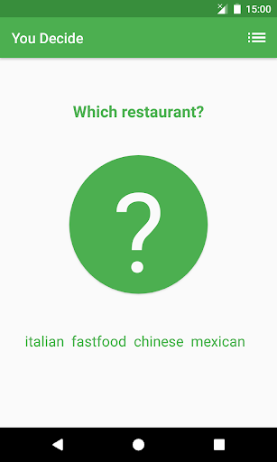 Android application You Decide screenshort