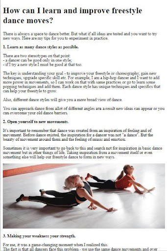 How to Do Freestyle Dance Move Screen 2