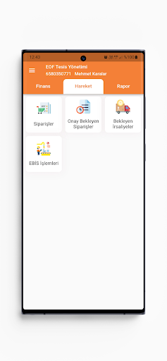 EOF Tesis Yönetimi Screen 3