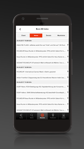 S Broker CFD App Screen 3