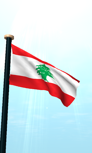 Lebanon Flag 3D Live Wallpaper Screen 2