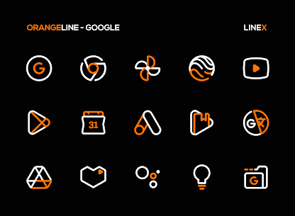 OrangeLine IconPack : LineX 5.1 5