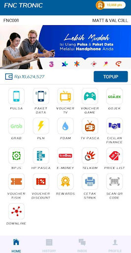 Android application FNC TRONIC screenshort