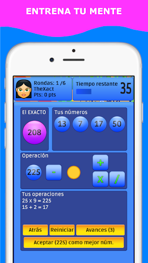 Android application TheXact - Juego de Cálculo screenshort