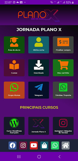Android application Jornada Plano X screenshort