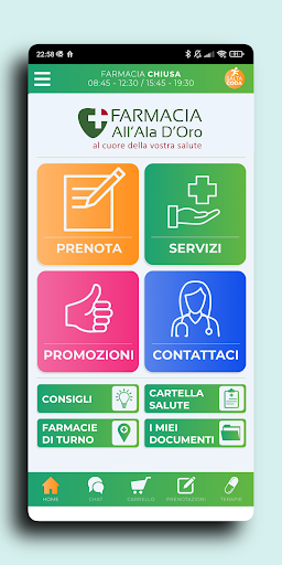 Android application Farmacia All'Ala D'Oro screenshort