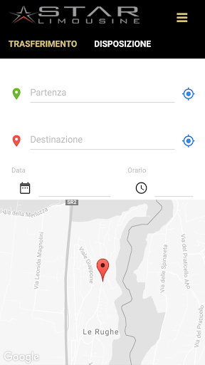 Android application Star Limousine screenshort