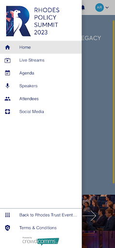 Rhodes Trust Events Screen 2