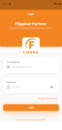 Android application Flippkar Partner screenshort