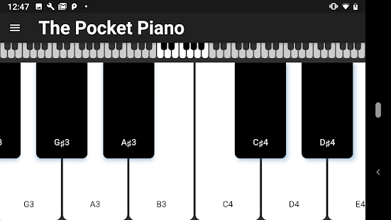 The Pocket Piano Screenshot