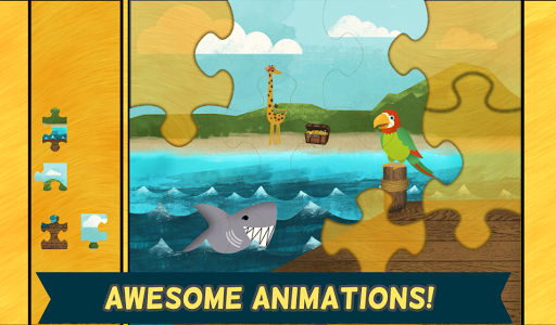 Screenshot of Pirate Preschool Puzzle Game