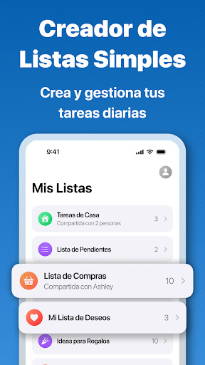 Vista previa de la aplicación