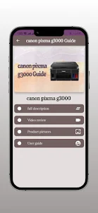 canon pixma g3000 Guide