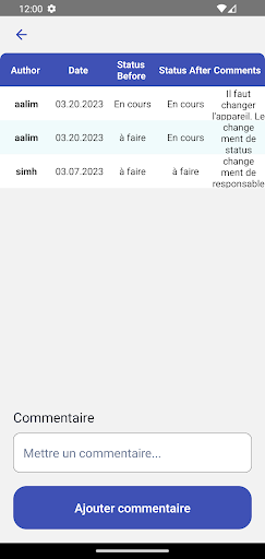GMAO-APP Screen 2