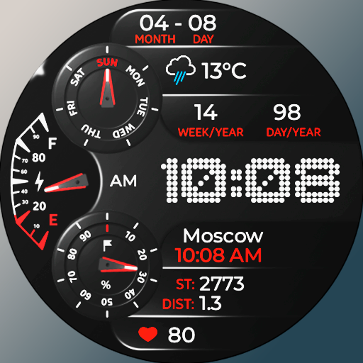 Chester Evolution watch face Laai af op Windows