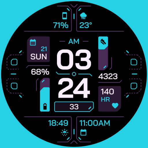 TKS 25 Circuit Watch Face