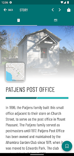 Screenshot of Mount Pleasant Historical