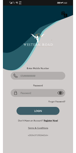 Android application Western Road Restaurants screenshort