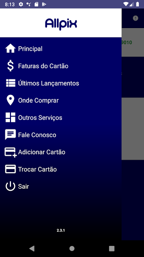 Cartão Allpix Pagamentos Screen 2