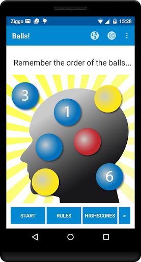 Balls Memory trainer