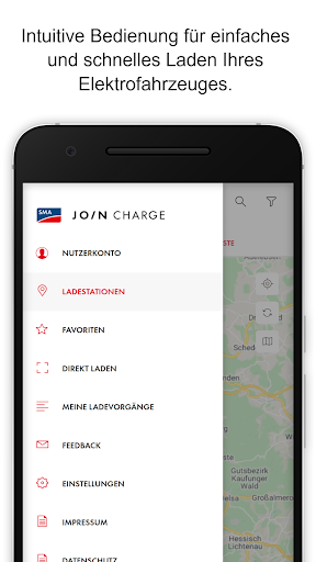 Android application SMA JOIN Charge screenshort