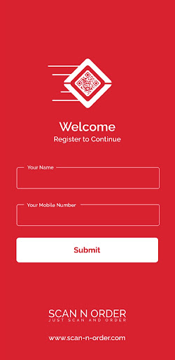 Android application Scan-N-Order screenshort