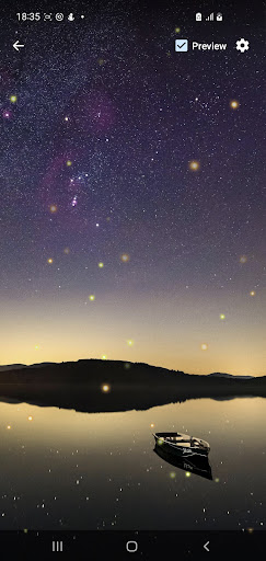 Android application Fireflies Live Wallpaper screenshort