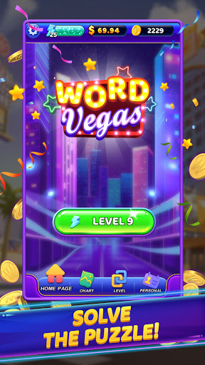 Word Vegas - Free Puzzle Game to Big Win  screenshots 1