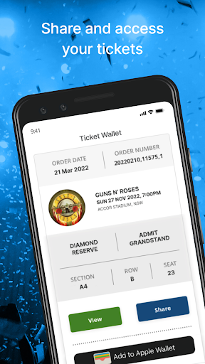 Ticketek AU Screen 2