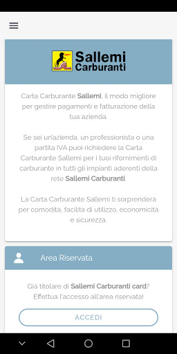 Android application Sallemi Carburanti screenshort