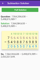 Math Long Subtraction 1.0.4 APK screenshots 2