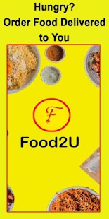 Food2U - Food Ordering App Screenshot