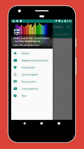 Android application Radio Finland FM - DAB Radio screenshort