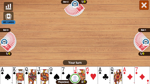 Callbreak Overcall Game Screen 3