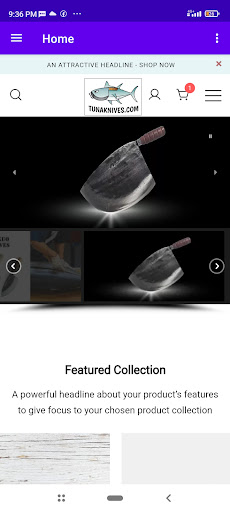 Android application Tuna knives screenshort
