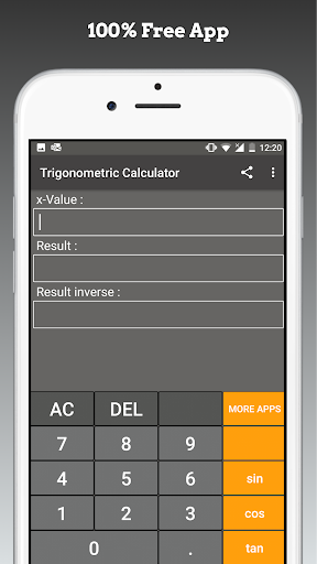 Screenshot of Trigonometric Calculator