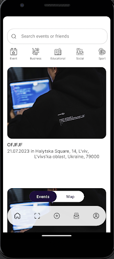 QRSVP Screen 2