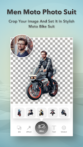 Men Moto Bike Photo Suit : Bik Unknown