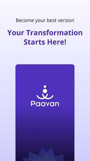 Android application Paavan - Wellness & Life Coach screenshort