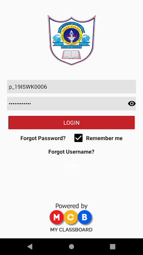 Android application ISWK Parent Portal screenshort
