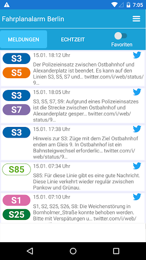 Fahrplanalarm Berlin Screen 2