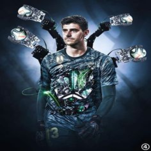 Courtois 4k wallpaper logo