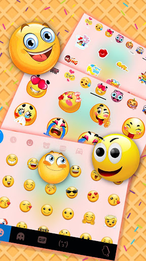 Cute Ice Cream2 Keyboard Theme Screen 3