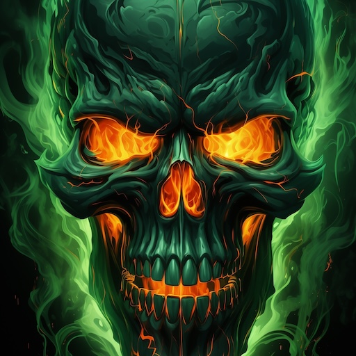 Cool Skull Wallpaper 4K