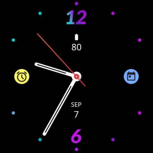 Black Style Watch Face Logo