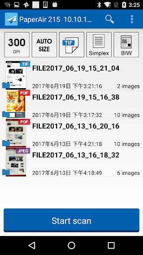 Android application PaperAir screenshort