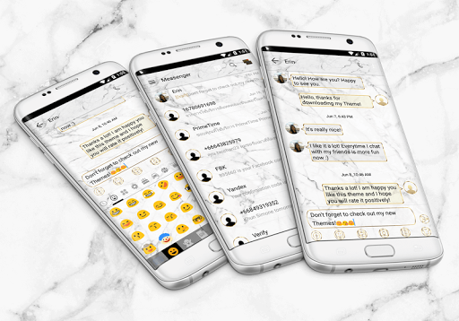 SMS Messages MarbleWhite Theme